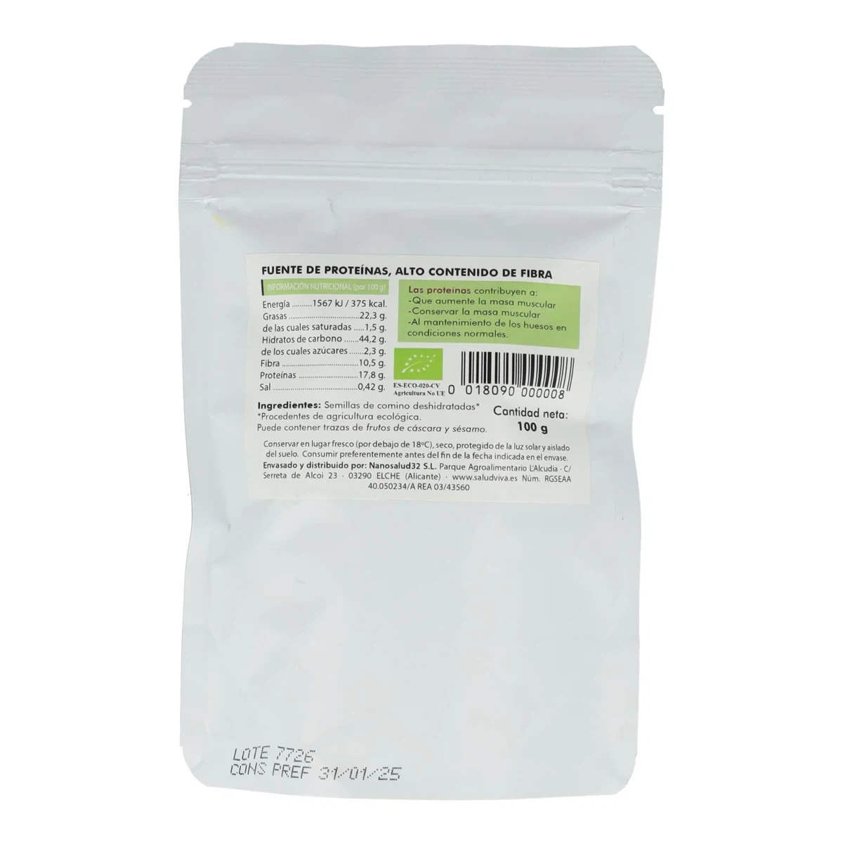 439 Comino Negro 100gr Salud Viva